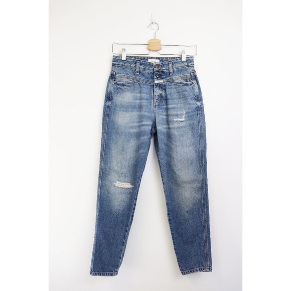Closed Denim - Closed Denim Pedal Icon '85 Distressed Blue Jeans